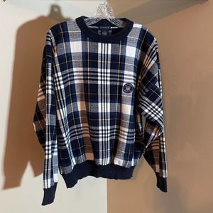 Vintage GANT Men’s L Plaid Golf Sweater